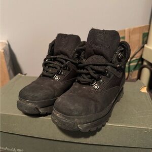 Timberland Kids Black Lace-Up Ankle Boots